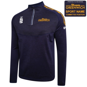 Team Greenwich - 1/4 Zip Dual Performance Top - Unisex Fit