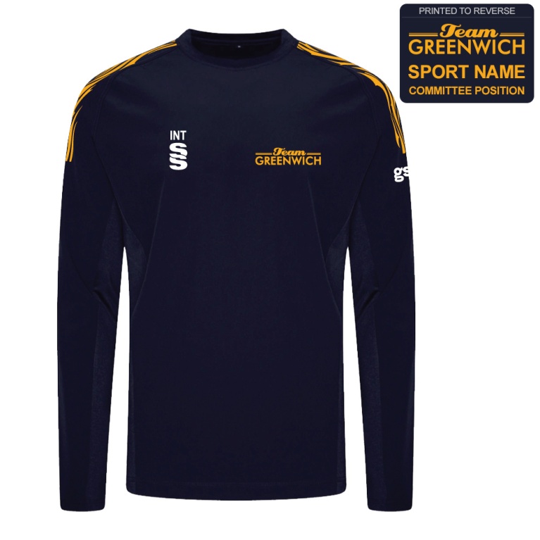 Team Greenwich - Run Out Top - Navy/Amber - Unisex Fit