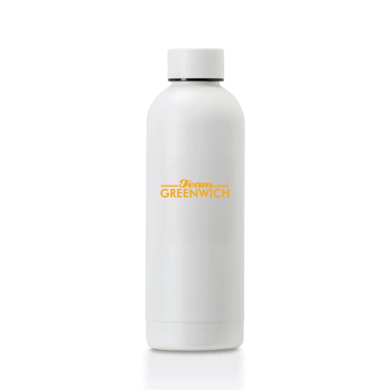 Team Greenwich - Stainless Steel Bottle - White - 500ML
